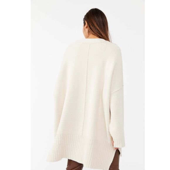 Free People Cream Crew Neck Sweater - Picture 4 of 11